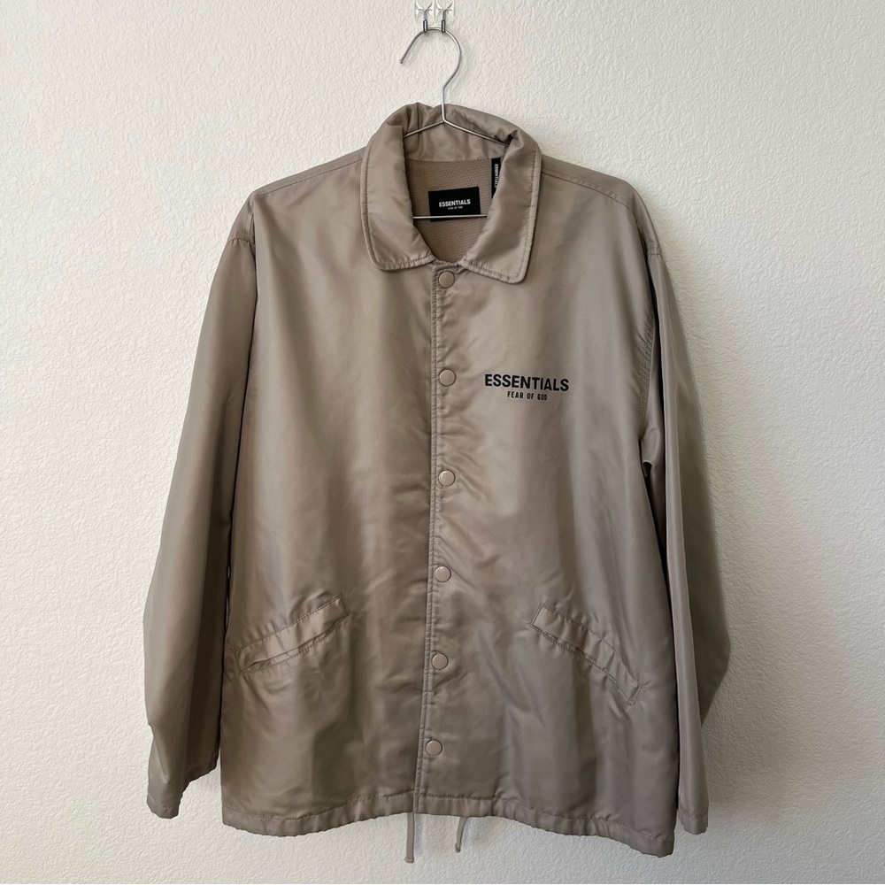 Preowned Essentials Fear Of God Beige Windbreaker Size Small